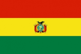 Vlag van Bolivia met Embleem