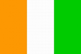 Vlag Ivoorkust Groot 150 x 250cm