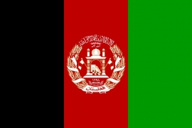 landen Vlag van Afghanistan