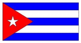 Vlag xxl van Cuba groot
