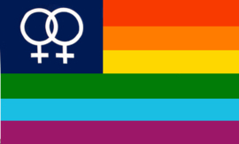 Regenboog Venus  vlag (vrouw)