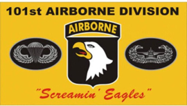Vlag Airborne 101e division geel
