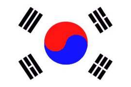Grote Vlag van Zuid-Korea 150 x 250 cm