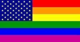 Regenboog Amerika Vlag