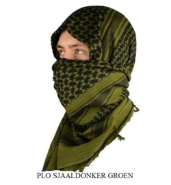 Plo sjaal zwart/groen