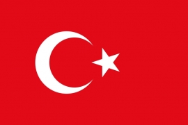 Turkije grote vlag XXXL 150 x 250 cm