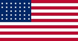 Vlag Amerika 33 sterren (1859-1861)