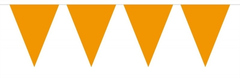 Oranje vlaggen lijn   10m