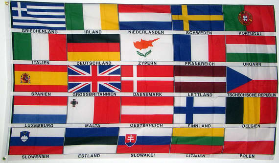 Interactie diepvries profiel 25 landen vlag van europa | Landen vlaggen van Europa van 'A tot Z |  TheLittleMan - Vlaggenspecialist