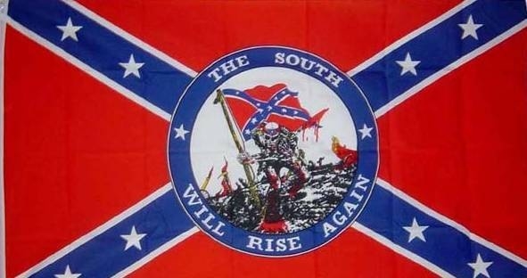 Vlag Rebel " THE SOUTH WILL RISE AGAIN