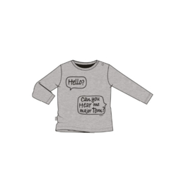 Bas longsleeve hello moon grey, Noeser