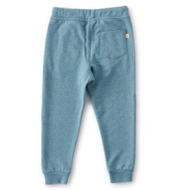 Sweatpants loose fit unisex ocean green melee, Little Label