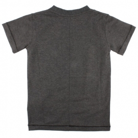 Dave SS Top Dark Grey Melang, Small Rags