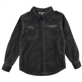 Dave LS Shirt Jet Black, Small Rags