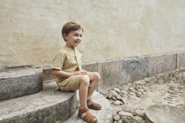 Shorts SS Stripe Olive oil, Enfant