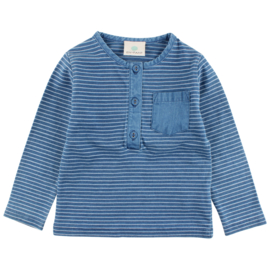 Ink LS T-Shirt GOTS Indigo Blue, Enfant