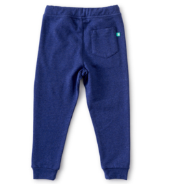 Sweatpants loose fit  unisex navy blue melee, Little Label