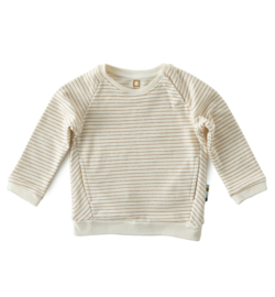 Raglan Sweater stripes brown sugar, Little Label