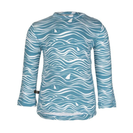 Henny longsleeve wave ocean blue, Noeser