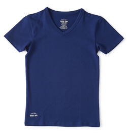 Boys t-shirt v-neck dark blue, Little label