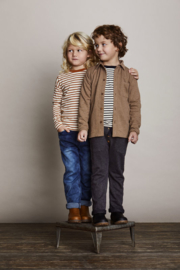 Ls T-shirt-Oekotex Leather Brown, Enfant