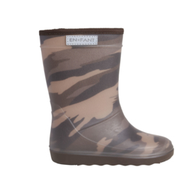 Thermoboots Enfant Dark Olive print