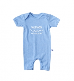 Little Label babysuit blue melee baby