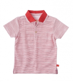 Little Label polo shirt red stripes kids