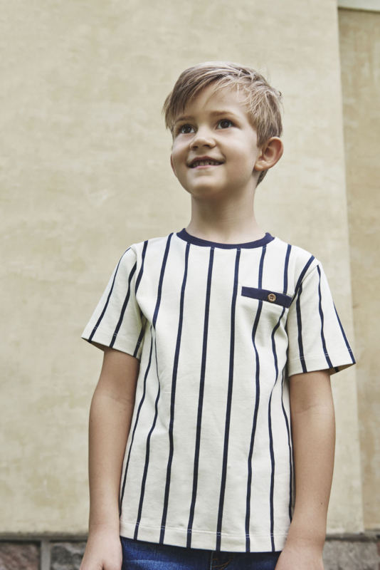 T-shirt SS Stripe Parisian Night , Enfant