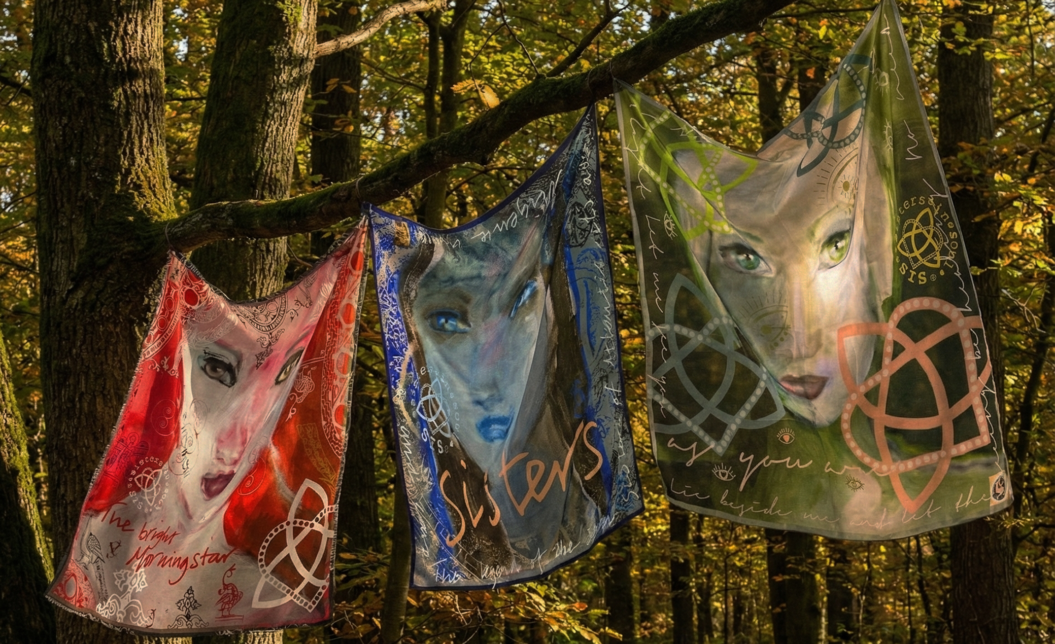 Forest scarves