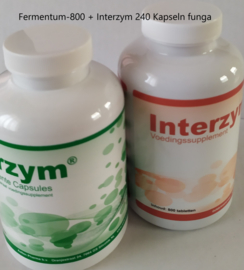 Angebot Fermentum-800 + 240 Interzym Kapseln-funga MHD 08-23