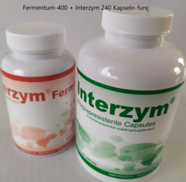 Angebot Fermentum-400 + 240 Interzym Kapseln-funga - MHD 08-23