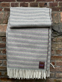 Fair Isle deken Donker- en Lichtgroen en Aubergine