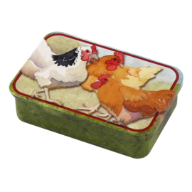 T308 Hens Pocket tin