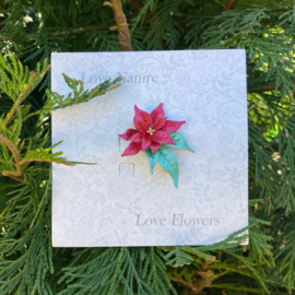 Kerstster broche