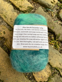 Felted Soap Aqua