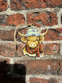 Metalen hanger Schotse Hooglander