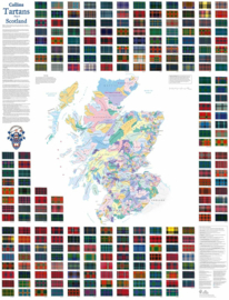 Tartans map of Scotland