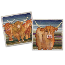Mini cardpack Highland Coos