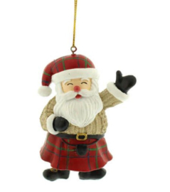 Schotse Santa met trui en kilt