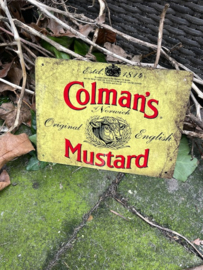 Metal Sign Colmans Mustard