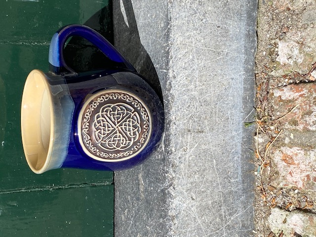 Stoneware beker Celtic Circle Blauw