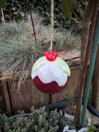 Christmas pudding van keramiek