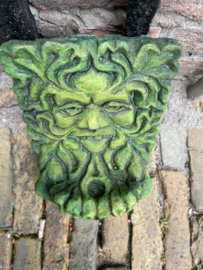 Green Man vierkant met gevouwen handjes