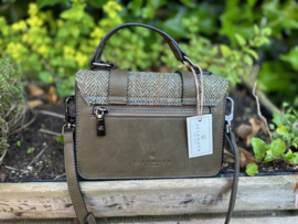 The Mini Satchel Chestnut Herringbone