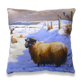 Schaap in de sneeuw