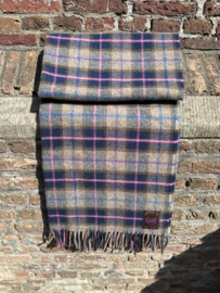 Lavendel geurende plaid "NavyRozePaars" geruit