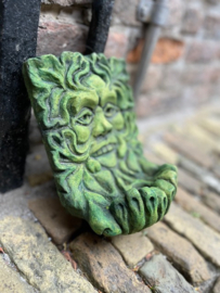 Green Man vierkant met gevouwen handjes