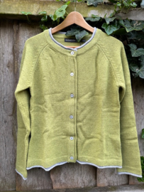 A512 Killiney Cashmere Damesvest Green Apple