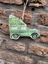 Metalen hanger Land Rover zijkant